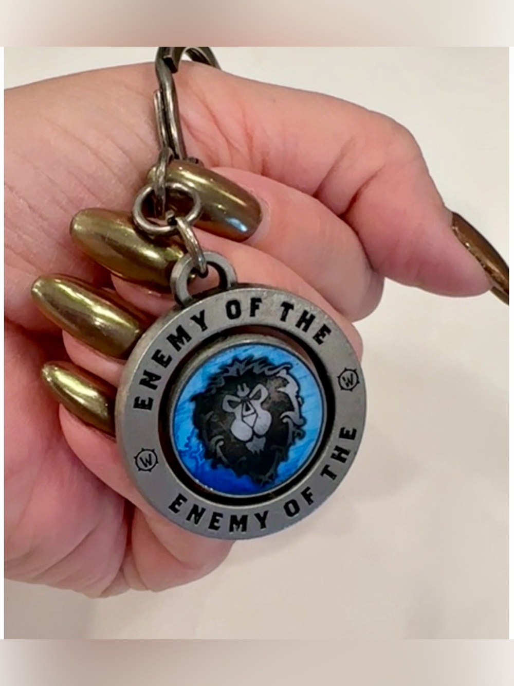 World of Warcraft Faction Keychain from Official BlizzCon 2018 Goody Bag - EUC